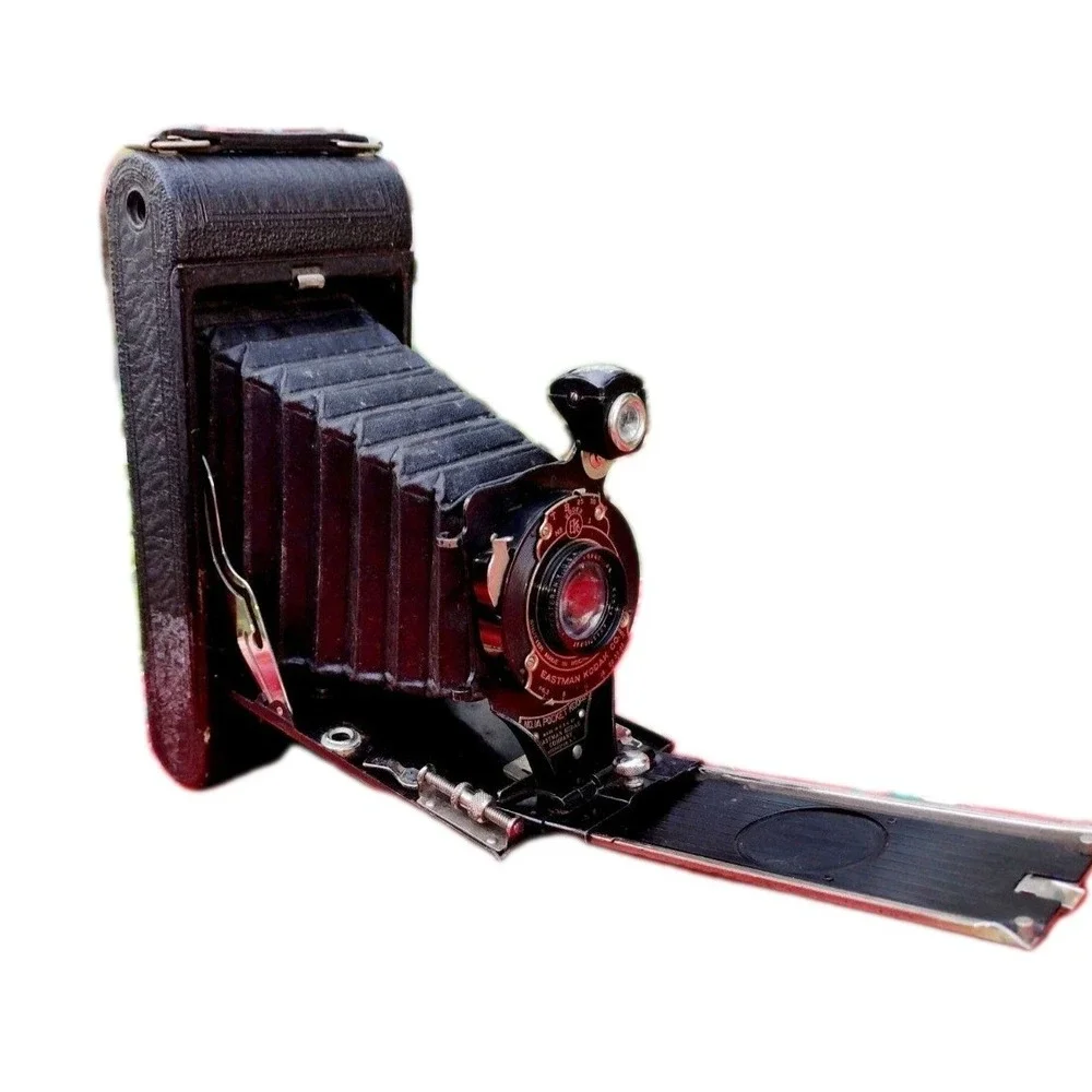 Eastman Kodak Antique Billow Black Hand Held Camera Vintage Retro Display